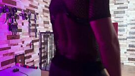 Stranger dominates my bound ass in bdsm room squirting submission