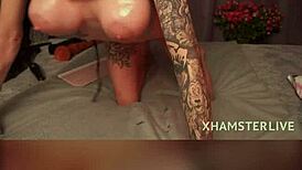 mc olivia gags deepthroat huge dildo then takes brutal anal fisting