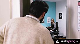 uhh conflicted teen kristen scott finds her sexuality with petite blonde kenna james