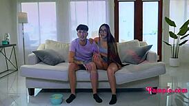 nerdy teen lets freak flag fly netflixing with step bro 😏