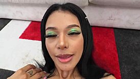 skinny latina slut takes 3vs1 monster cocks dp anal creampie rough piss gaping cum covered