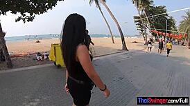 Big ass Thai teen craves tourist's monster cock