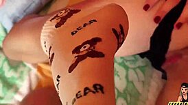 whoa, double cumshot creampie in her tight teen pussy and mouth too!