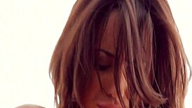 Young petite teen fucked hard rough doggystyle with small tits bouncing and oral finish