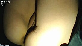 BRUNETTE BABE'S SHAVED PUSSY UP SKIRT REVEAL