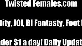 femdom mistress owns pov slave bitch with bdsm domination commands