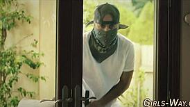 three tattooed blondes with small tits lick asses and finger wet pussies in group