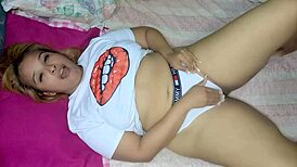 Stepson Watches Mommy Touch Herself Then Fucks Her Tight Pussy Doggystyle And Cowgirl