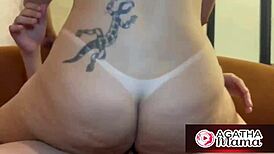 Agatha Mama catches spying stepson in closet fucks his young cock hard