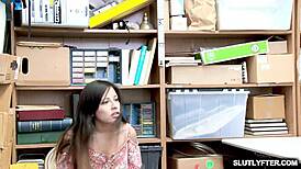 jasmine gomez's shoplift punishment turns into deep oral pounding