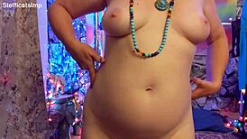 hotwife steffi shakes big pussy lips in erotic dance pmv