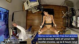 whoa 😍 blaire celeste as nurse gets her mouth blasted with huge cum load after deepthroat gagging!