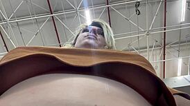 damn she's hot fingering wet pussy tits while shopping supermarket hidden cam