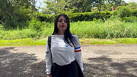 Petite Colombian University Girl Rides Stranger Cowgirl Cheats On Long Distance Boyfriend Doggystyle