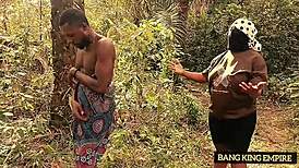 Bbw chubby ebony girlfriend hairy pussy fingered licked doggystyle outdoor