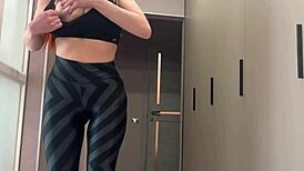 Stepmom Catches Stepson Jerking and Drains Him!