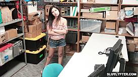 jasmine gomez's shoplift punishment turns into deep oral pounding