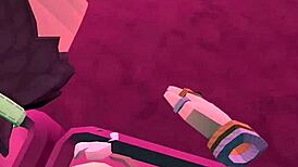 viewer begs to fuck shemale in rec room so ladyboy bends over for raw blowjob and pounding