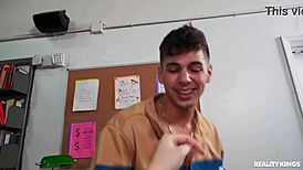 i got so lucky filming college ballerina riding cock in library cumshot pov