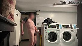 muscular bodybuilder slut flashes hairy pussy and strokes in public outdoor nudity