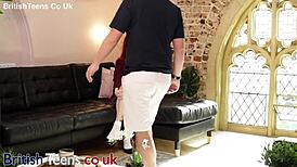 Skinny redhead trembles in desperate agony during cruel orgasm denial lesson