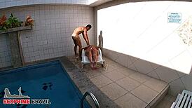 Milf wife fucks son's friend as husband walks in double penetration! 😲🍆💦