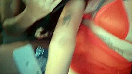 brazilian latina amateurs get wild interracial action in moving car