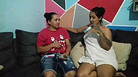 after winning the challenge cup this big ass whore got licked fucked and ass pounded all sweaty night