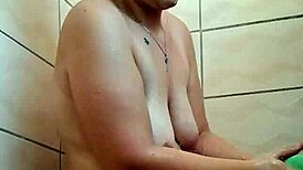 innocent shower leg and armpit shave session