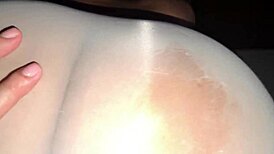 huge ass mommy-in-law flashes cameltoe then gets fucked