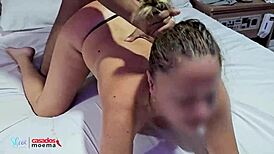 how hard can i pound this blonde brazilian housewife ass in front of her cuckold hubby?! 