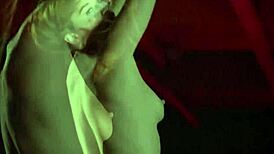 Big tits black milf poses huge ass bubble butt after workout strip