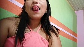 morena, i'm so horny i finger my tight pussy for you... watch!