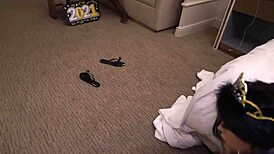 Pawg bombshell throat fucked hard by huge black cock