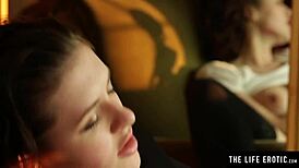 black stockings garters no panties babe fingers pussy to orgasm 💦😈