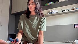 Stepson sneaks into stepmoms bed for wet pussy surprise fuck