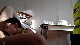hot police babes in steamy threesome licking pussies to cum