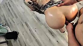 brazilian redhead pornstar farts dirty talk during monster anal creampie