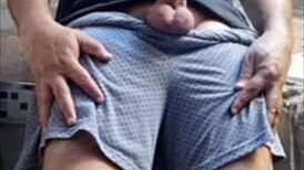 Naughty naked man flashes in homemade voyeur videos