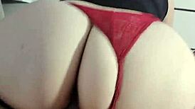 filmed her sucking cock while shaking big juicy ass