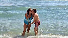 whoa check out this homemade vid where the hairy mature stepmom gets roughly fucked doggystyle after swimming