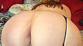 Milf teases with curves during revealing striptease