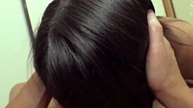 mari kagami rides toys hard in crazy jav impregnation scene