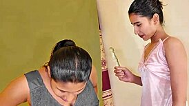 brunette lesbians fist tight wet pussies with toys till facials erupt