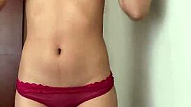 PETITE SKIRT SLUT DANCES FINGERS AND FIST-FUCKS PUSSY WILD!!