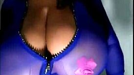 check out this webcam ebony's massive huge tits bouncing live