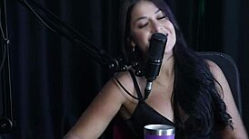 Suellen barrar traumatised by big cock in black rain fetish on sheer red