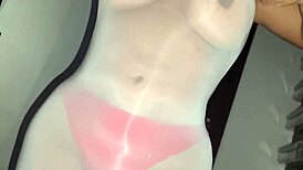 huge ass mommy-in-law flashes cameltoe then gets fucked