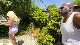 Gorgeous Brittany Andrews milks and rides Lexington's throbbing BBC hard