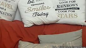 Hey check this live dildo suck on cam